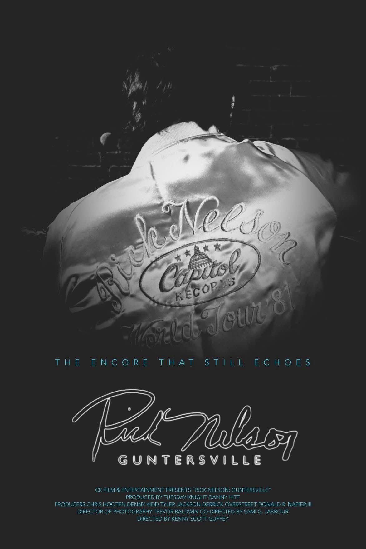 Rick Nelson: Guntersville — official theatrical poster · The encore that still echoes